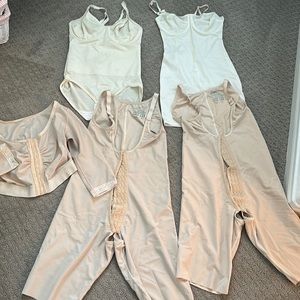 Nip tuck boost shape wear and 2 Marena post op fajas, and one post op arm faja